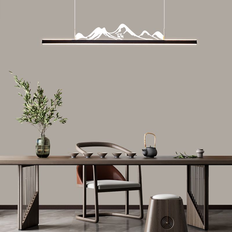 Iluminación moderna de iluminación LED acrílico Luz de luz para comedor para comedor