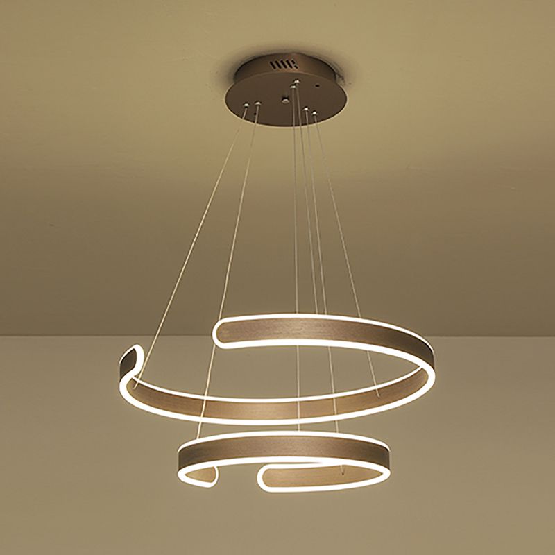 Simplicità creativa Luce a sospensione multistrato per caffetteria da salotto