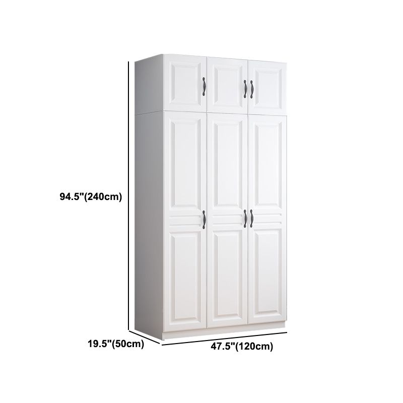 White Colour Wardrobe French Country Wooden Wardrobe Closet for Bedroom
