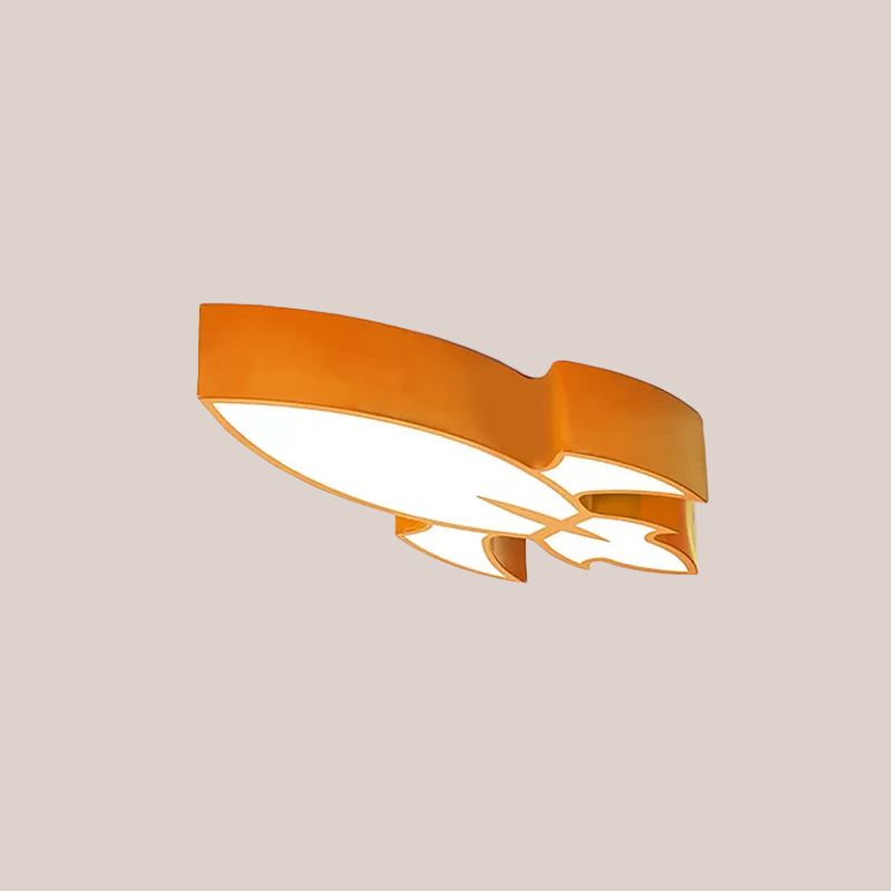 Éclairage encastré de fusée rouge/jaune/bleu Style enfants LED acrylique près du plafonnier
