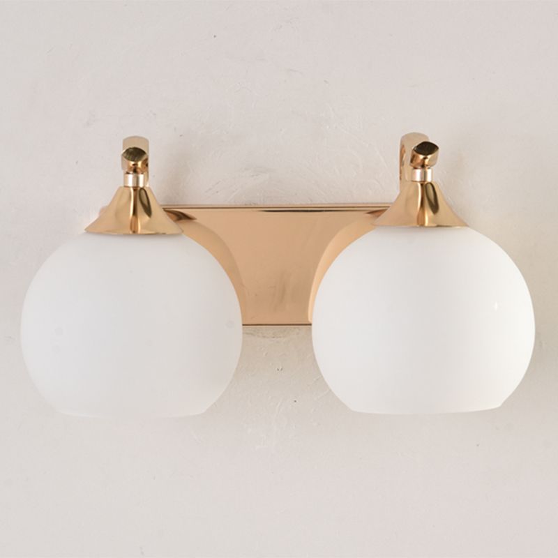 Modern Simple Golden Vanity Light Ball Shape Vanity Lamp for Shower Room