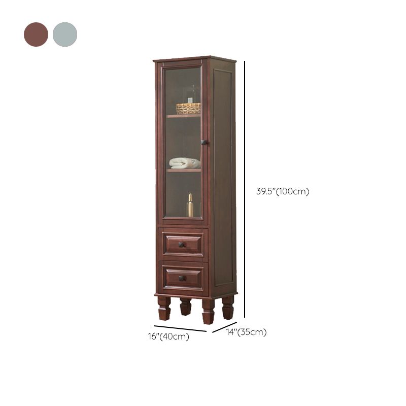 Mid-Century Modern Accent Cabinet Rectangle Cabinet with Storage