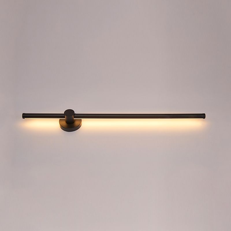 Metalen lineaire wandlicht SCONCES LED HEDENDAAGE WANDELEMUST LICHTBRIJFTE IN ZWART