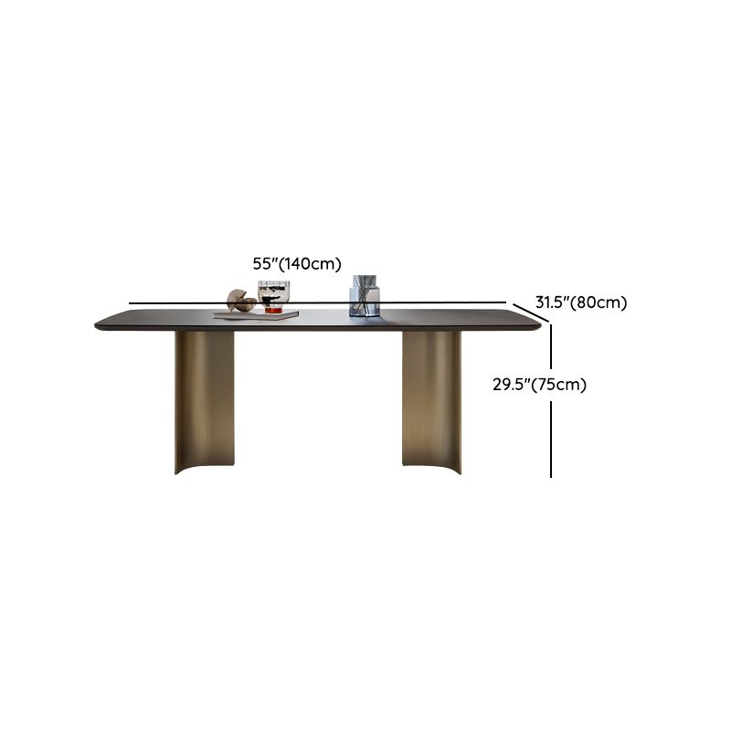 1/4/5/7 Pieces Designer Style Rectangle Dining Set Sintered Stone Top Dinette Table Set