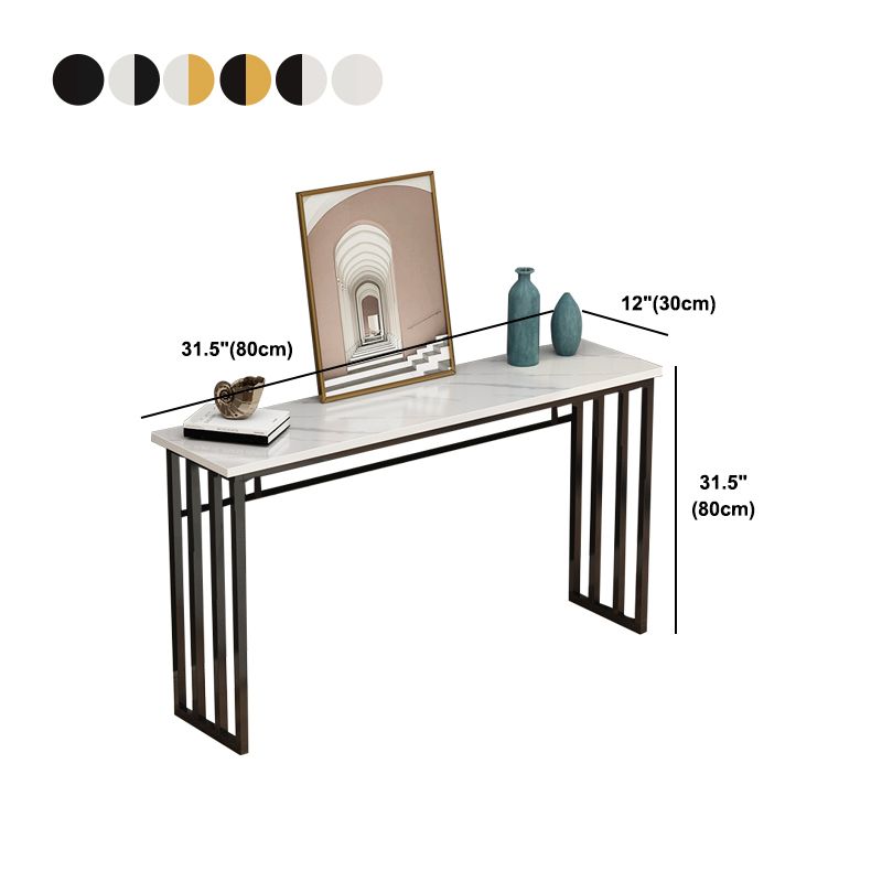 Console Table with Trestle Base Accent Table for Hall 31.5" High