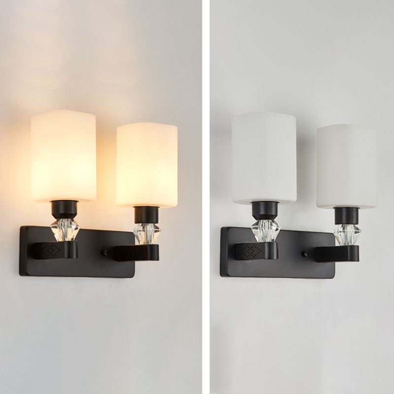 Cylinderical Wall Sconce Nordic Minimalist Style Iron Sconce Wall Light