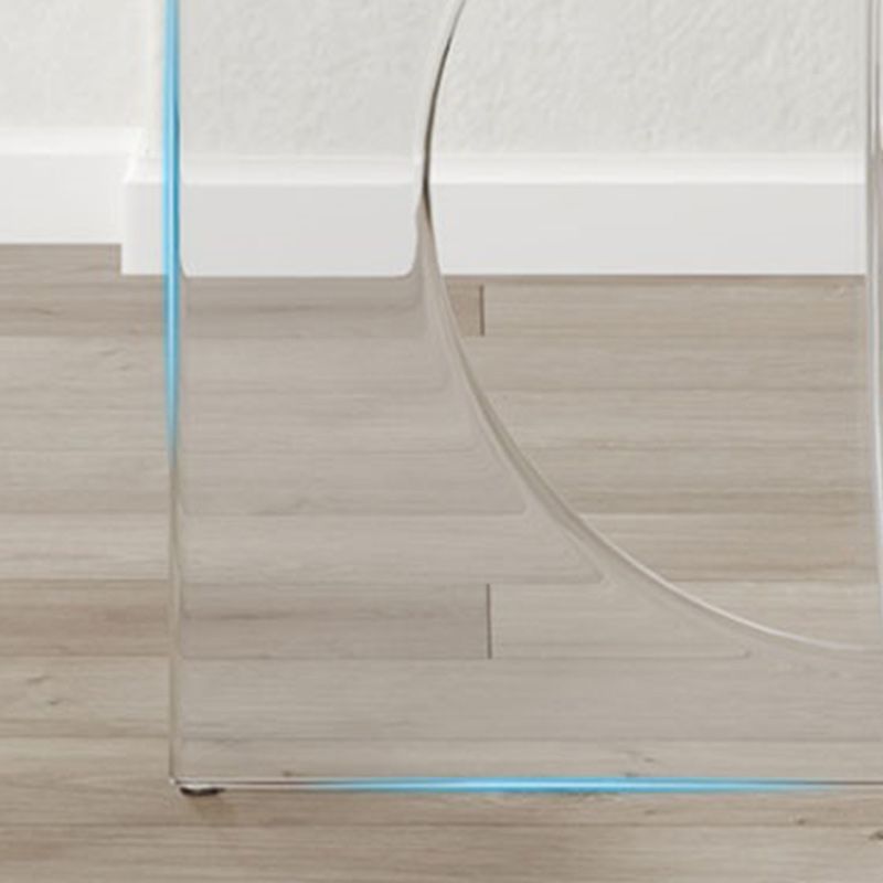 Solid Wood Top Dining Set 1/2/3/4/5 Pcs Kitchen Table and Chairs with Acrylic Frame