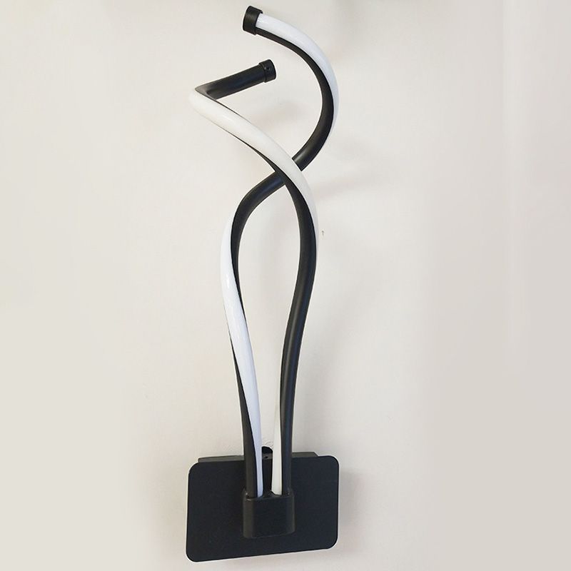 Accoglienza a parete a spirale Freeture Minimalist in stile Minimalista LED LED Black Wall Sconce Illuminazione