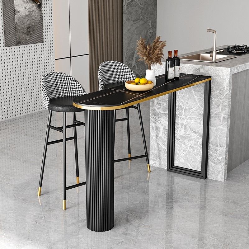 Industrial Metal Bar Stool Upholstered Bar Stools with Black Legs