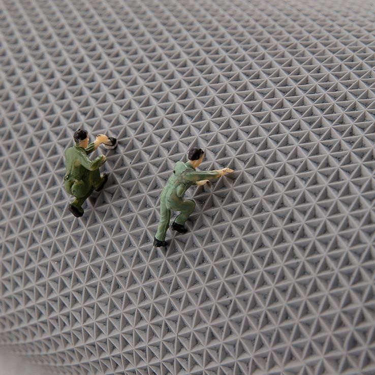 White Tone Simplicity Area Rug Polyester Buffalo Check Rug Non-Slip Backing Indoor Rug for Bedroom