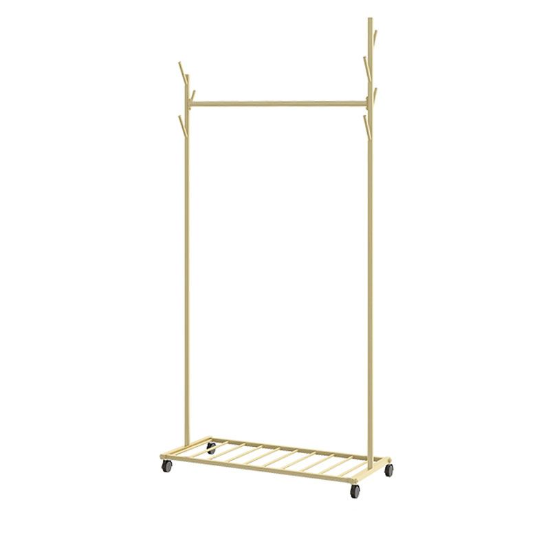 Glam Coat Hanger Metal No Distressed Entryway Kit With Storage Shelving
