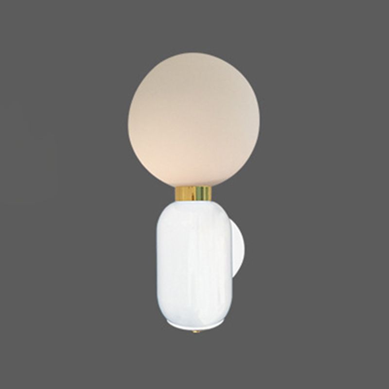 Metallkugel Wandbeleuchtung Merkmale moderner Stil 1 Lichtwandmontierte Leuchte für Schlafzimmer
