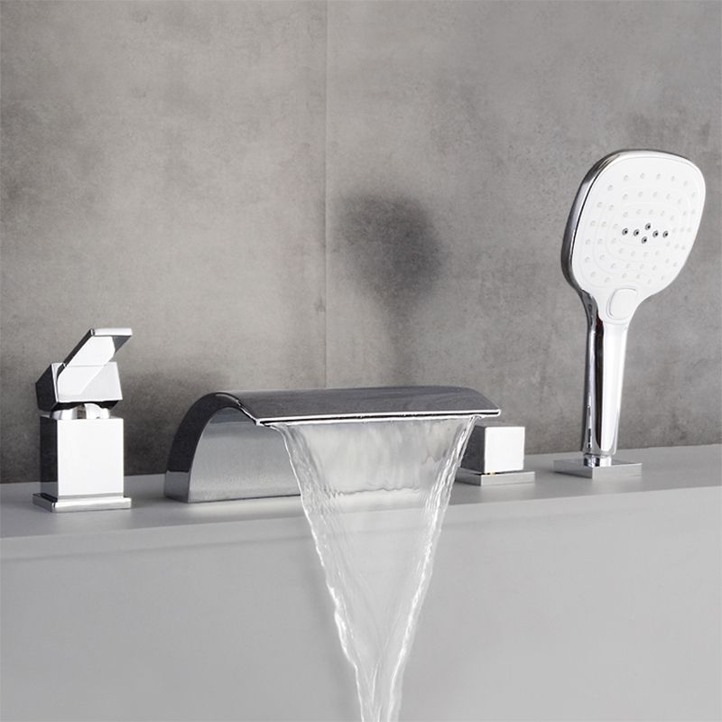 Contemporary Bath Faucet Trim Metal Deck Mounted Bathroom Faucet