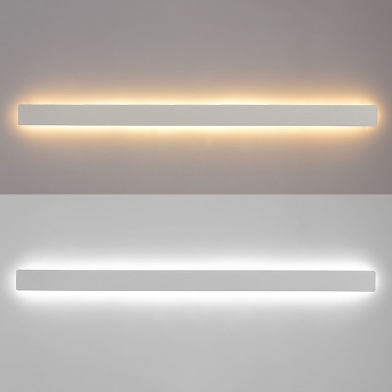 Estilo moderno de estilo minimalista de montaje lineal montura de pared de metal de pared de pared de pared lámpara para sala de estar