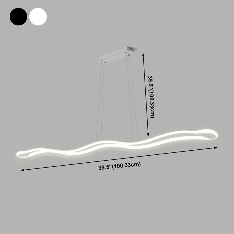 Nordische moderne LED hängende licht schmiedeeiserne Anhängerleuchte für Esszimmer