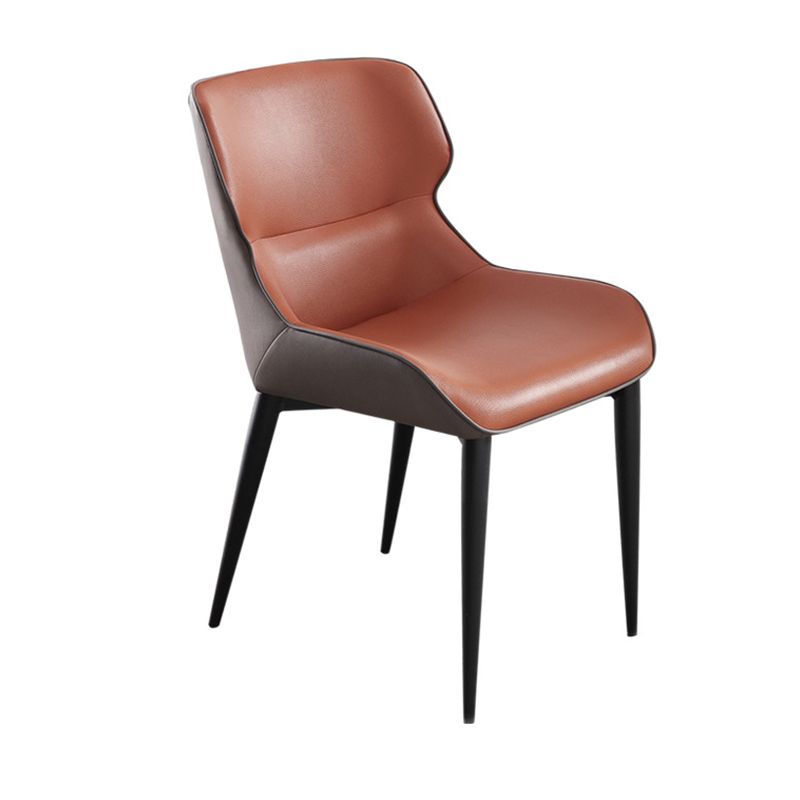 Modern Style Faux Leather Chairs Wingback Arm Chair for Home Use