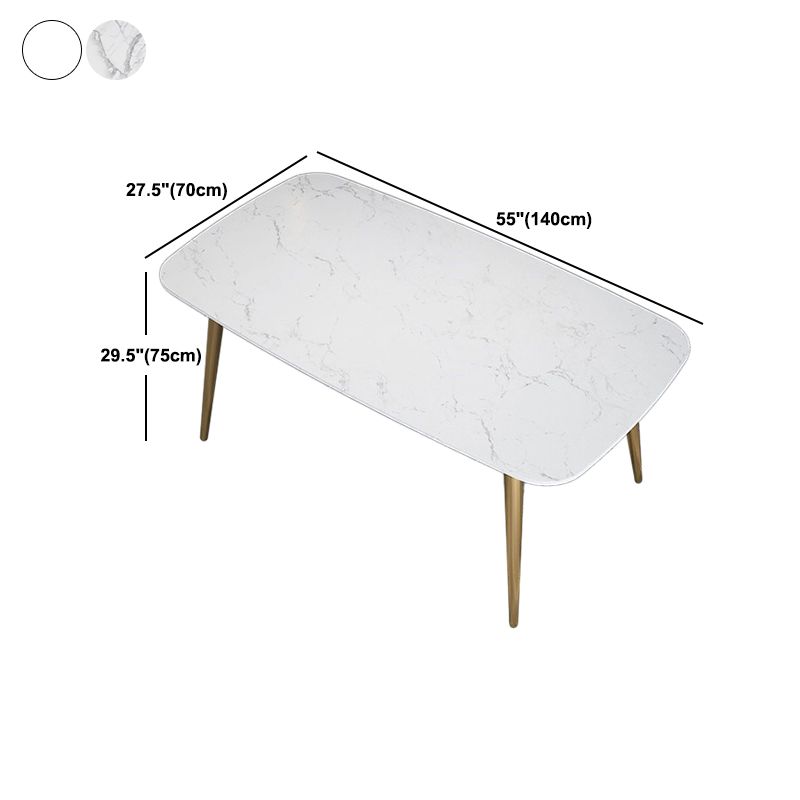 Nordic 1/3/4/5 Pieces Dining Set Rectangle Stone Dining Table for Dining Room