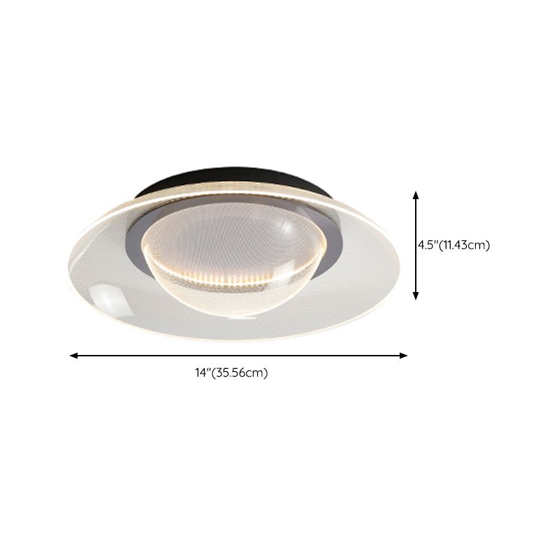 Nordic Flush Mount Acrylic LED Ceiling Light Fixture for Bedroom