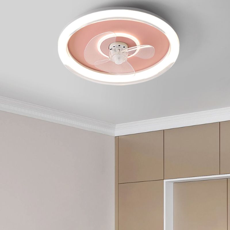 Metal Ceiling Fan Lighting Modern Style 2 Light Ceiling Fan Lamp for Living Room