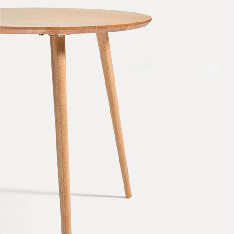 Contemporary Wood 3 Legs Round Living Room Accent Side Table