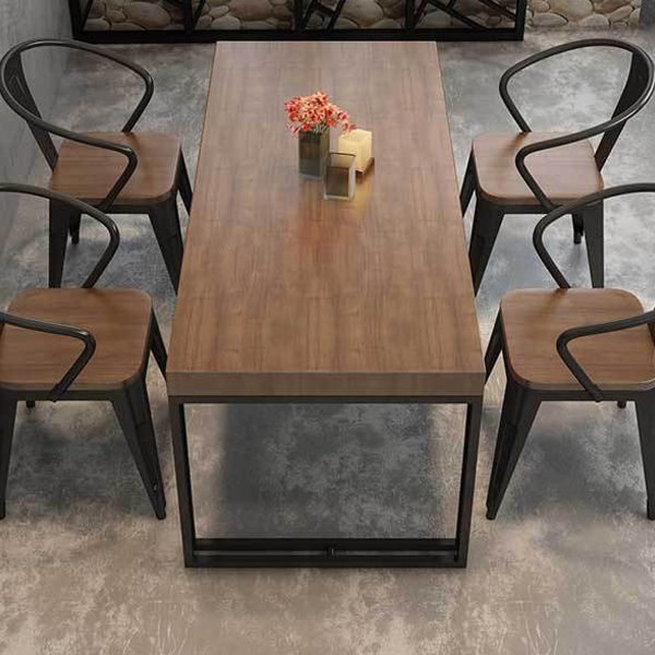Modern 1/5/7 Pieces Dining Set Rectangle Wood Dining Table for Cafe