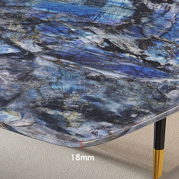 Double Pedestal Dining Table Rectangle Dining Table for Kitchen