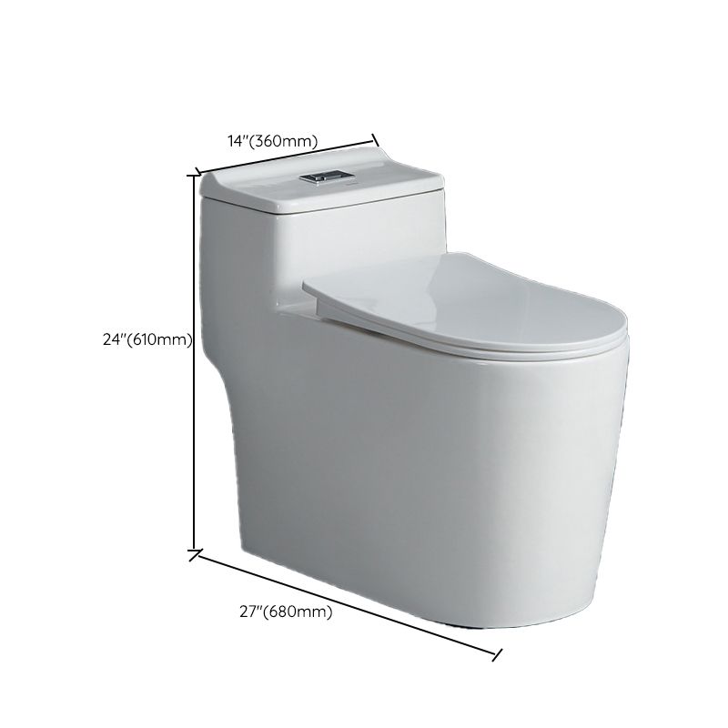 Modern 1-Piece Flush Toilet Floor Mount Urine Toilet for Washroom