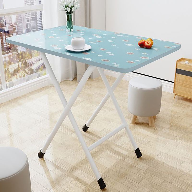Modern Rectangle Folding Table 31.5"L Wooden Home Dining Room Table