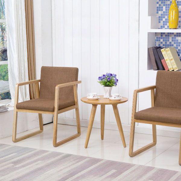Sillas de estilo moderno sillón de comedor con patas de madera para cocina
