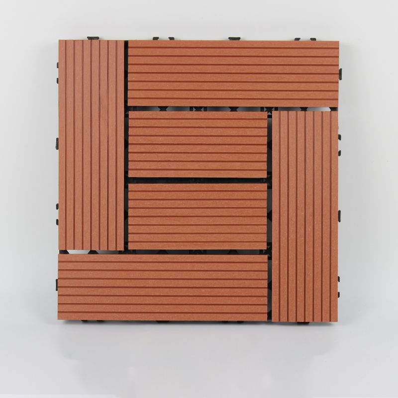 12" X 12"Square PVC Patio Tiles Snapping Installation Outdoor Flooring Tiles