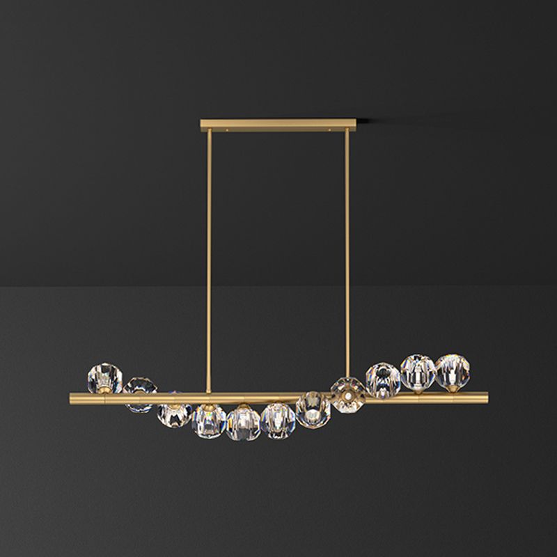 Metall Linear Island Light Contemporary Anhänger Beleuchtung für Kücheninsel