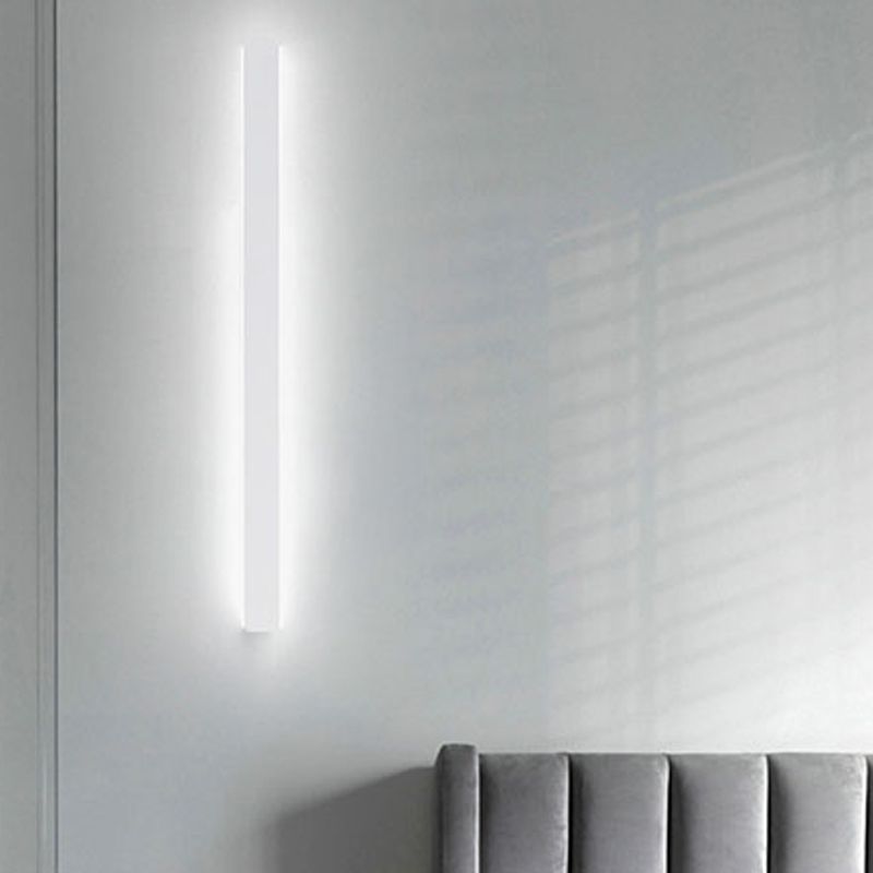 Metal Linear Shape Wall Light Modern 1-Light Wall Mounted Light Fixtures