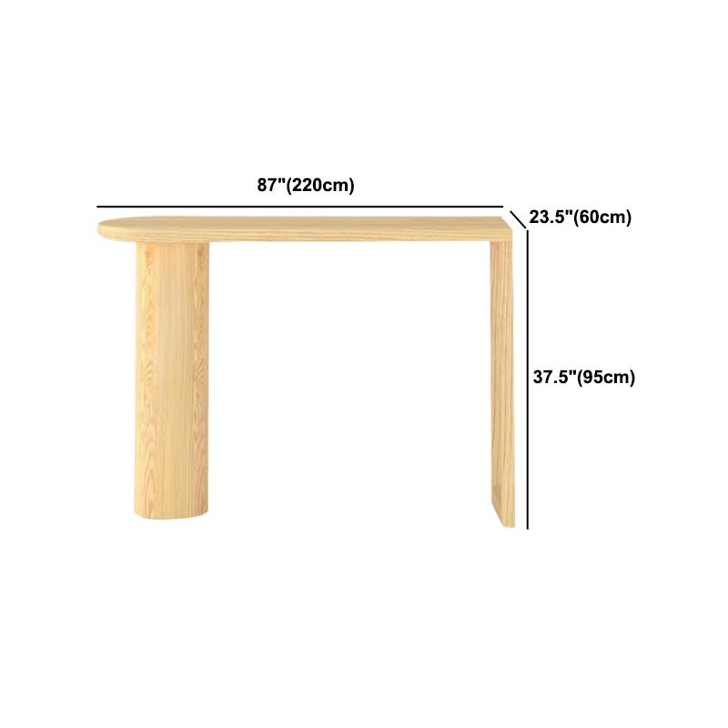 Industrial Irregular Pub Table Set 1/3 Pieces Wooden Counter Table Set