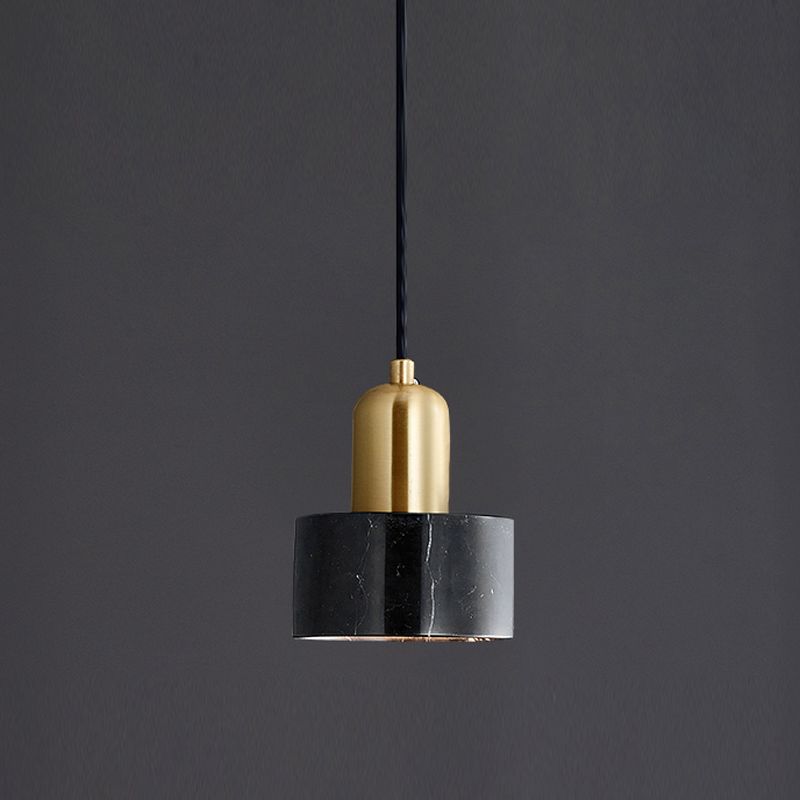 Modern Metal Wall Light Gold 6" Wide Wall Sconce with Marble for Bedroom