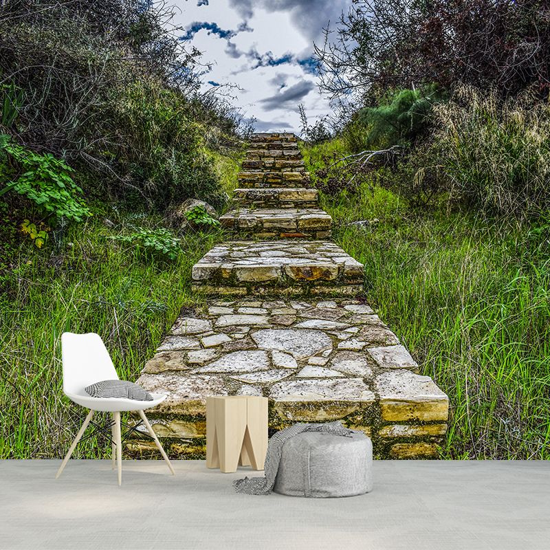 Customized Modern Stairs Building Mural Wallpaper Wall Covering for Wall Decor