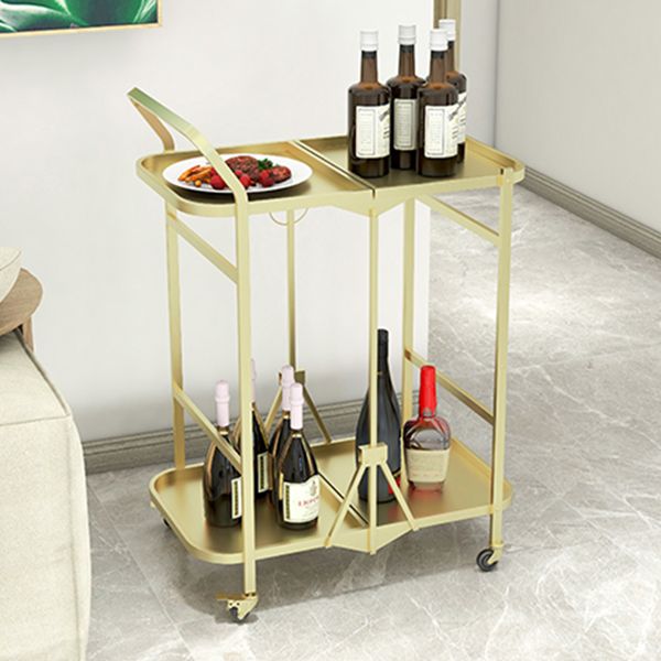 35.43"H Modern Rolling Prep Table Rectangular Metal Prep Table for Home Use