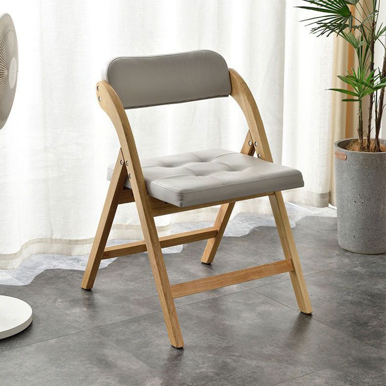 Solid Wood Dining Chair Modern Style Folding Chair for Dining Room