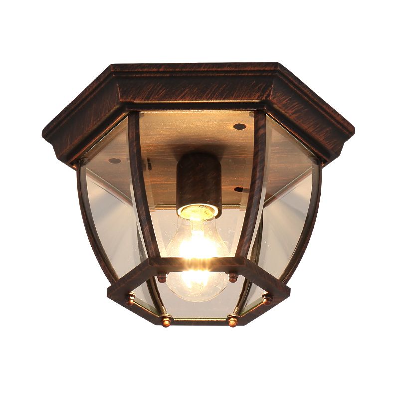 Metal Geometric Flush Mount Lamp Industrial Style Multi Lights Flush Ceiling Lights