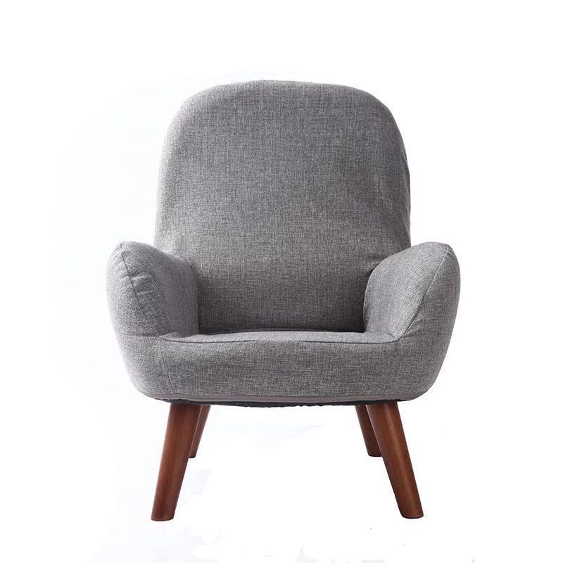 Linen Arm Chair 23.62" L x 21.65" W Basic Four Leg Accent Armchair for Living Room