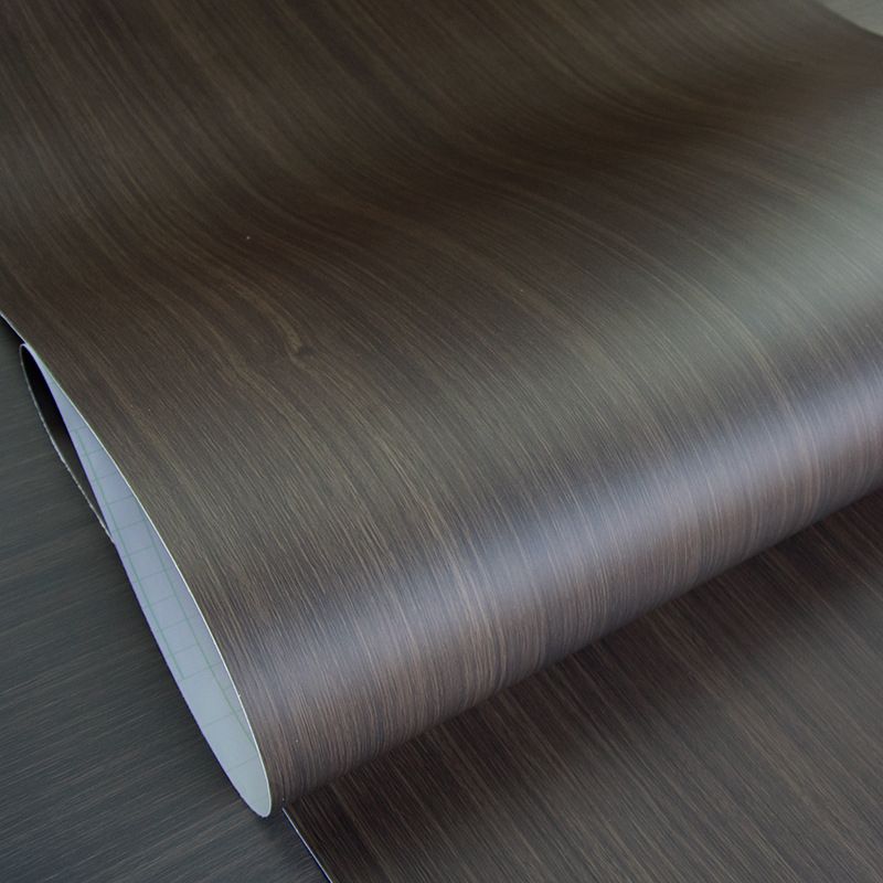 Black Barn Wood Pattern Wallpaper Roll Self Sticking Industrial Hotel Wall Decor