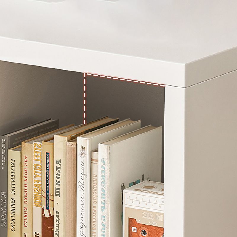 Modern Engineered Wood Bookcase Standard Closed Back Bookshelf with Shelves