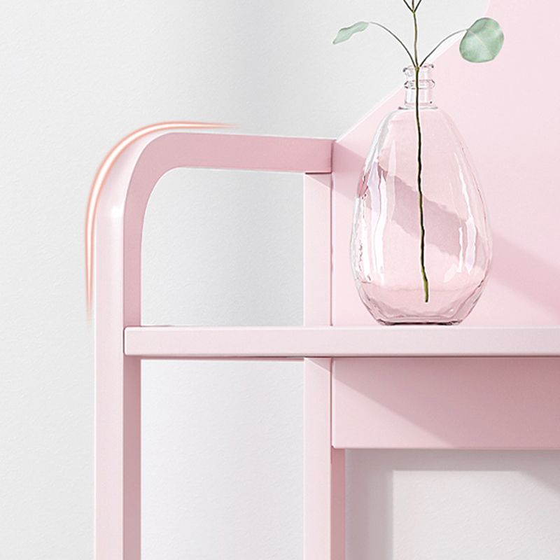 Scandinavian Metal Open Back Bookcase 9.4" Wide Home Bookshelf