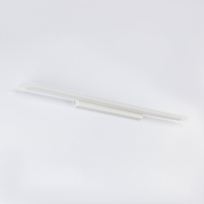 1 Light Linear Vanity Lighting Fixtures Modern Style Metal LED Mirror Lights in White