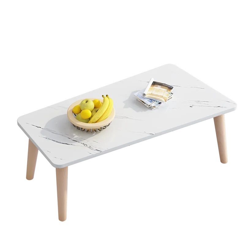 Black/white/grey Round Coffee Table Made of Wood and Wood-based Panel