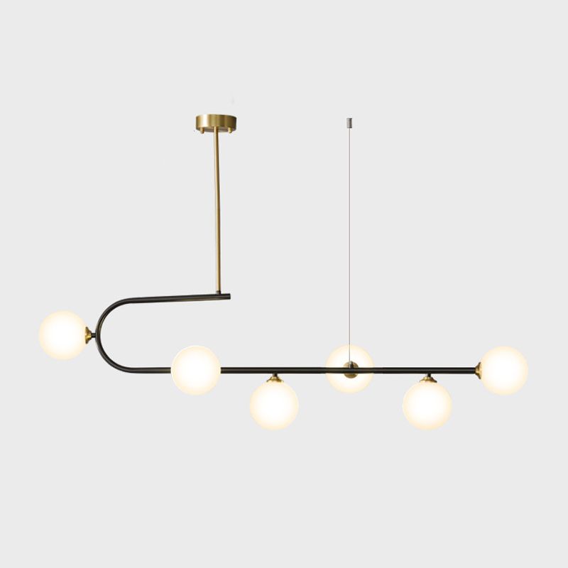 Linear Hanging Pendant Lights Contemporary Glass Ceiling Pendant Light
