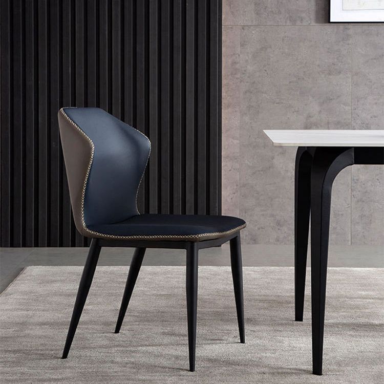 Moderne stijl metalen stoelen Wingback Side Kitchen Dining Chair (set van 2)