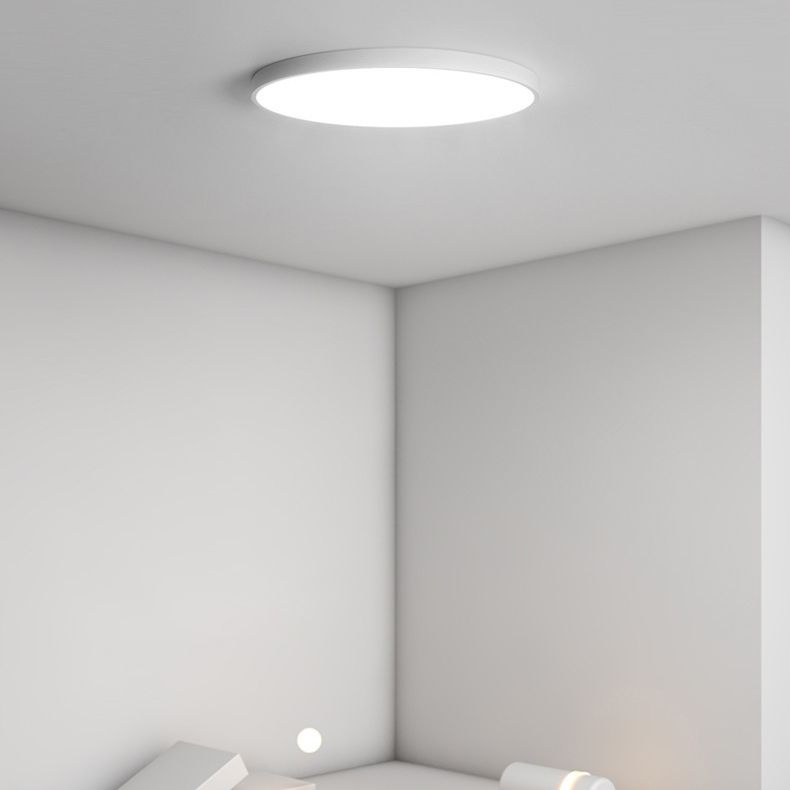 LED Flush Mount Lighting Post Modern White Ceiling Light for Foyer