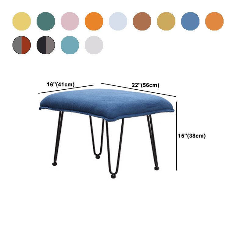 Modern Style Rocker Chair Metal Frame Spindle Cushions Rocker Chair with Ottoman