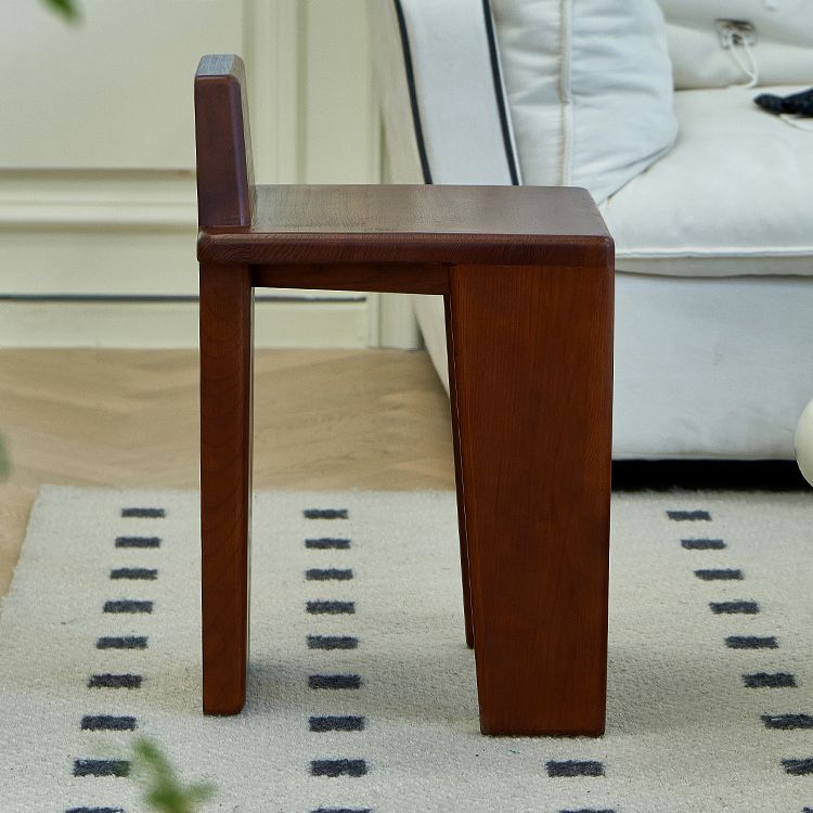 Contemporary Dining Room Solid Wood Parsons Armless Dining Chair