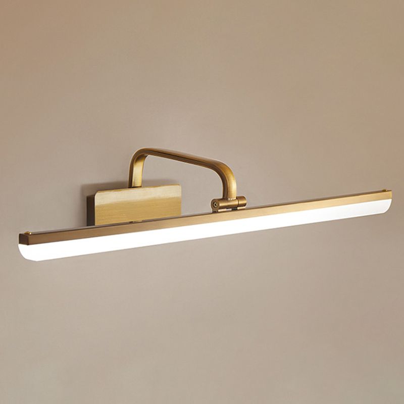 Luce da parete a LED LED lineare impermeabile Minimalismo moderno Minimità Brass Vanity Luce neutra per camerino